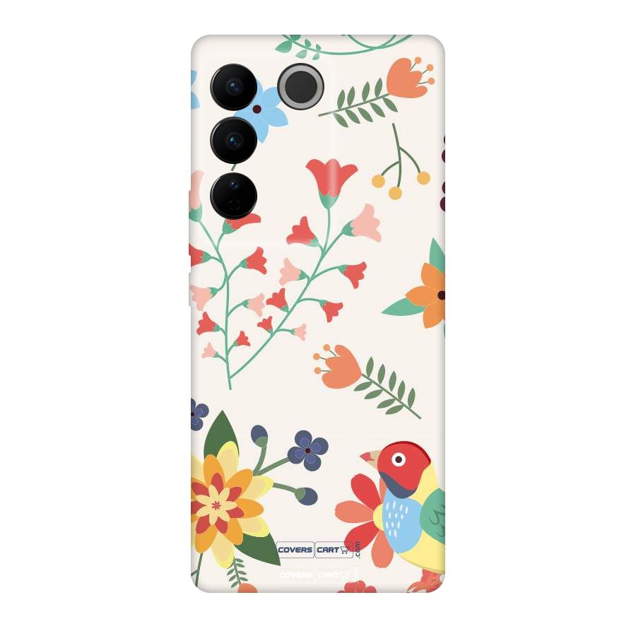 Spring Flowers Original Polycarbonate Back Case for Vivo V27
