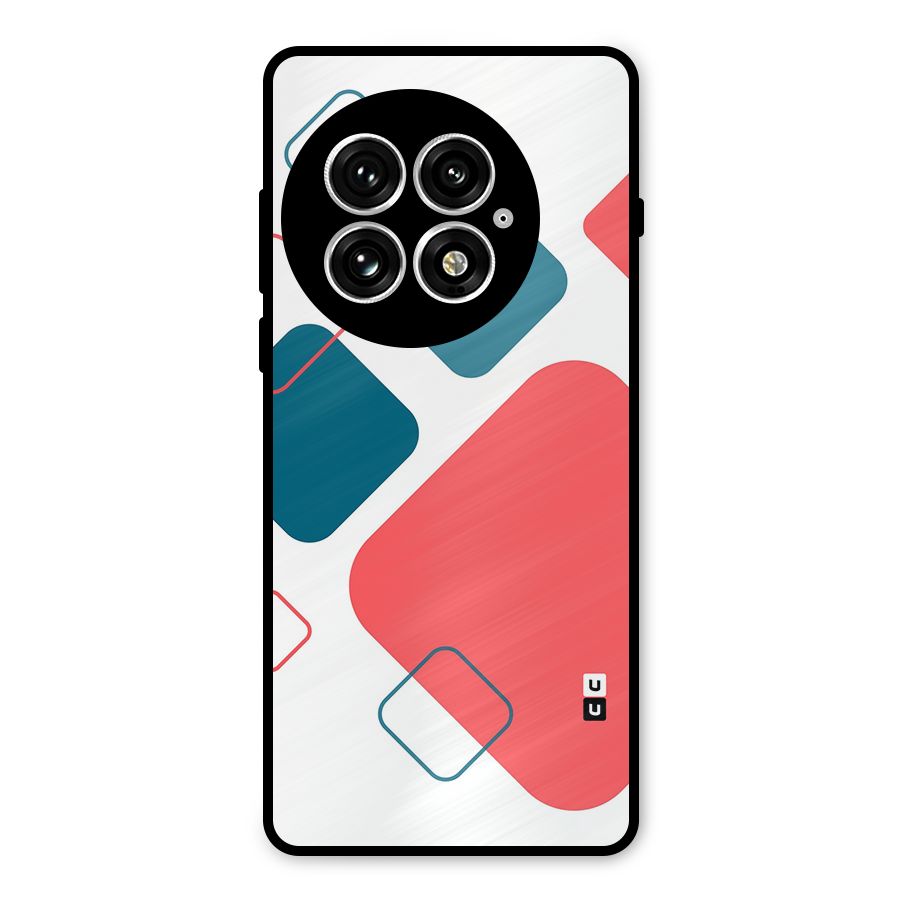 Square Pattern Beautiful Abstract Metal Back Case for OnePlus 13