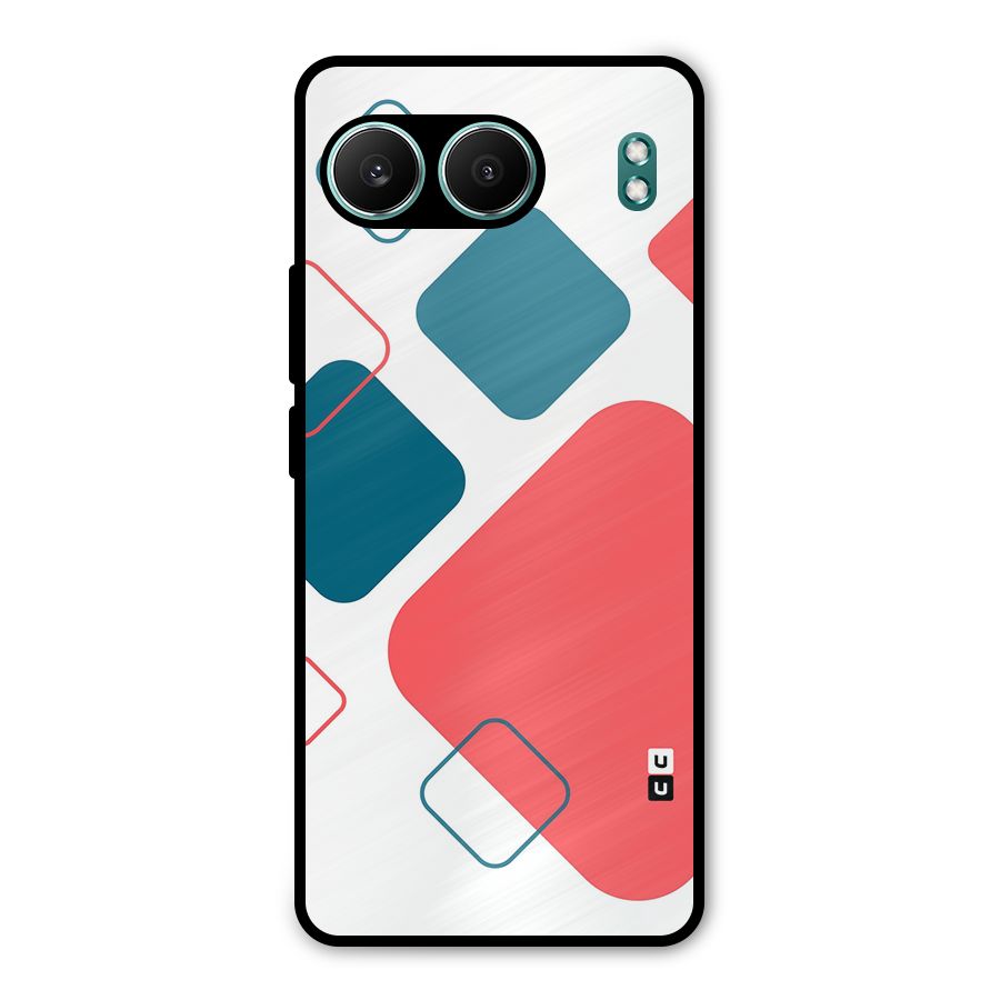 Square Pattern Beautiful Abstract Metal Back Case for OnePlus Nord 4