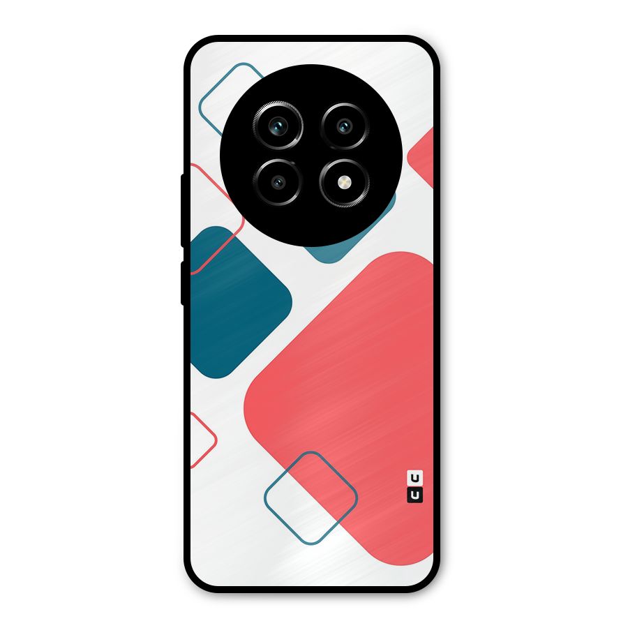 Square Pattern Beautiful Abstract Metal Back Case for Realme 13 Pro