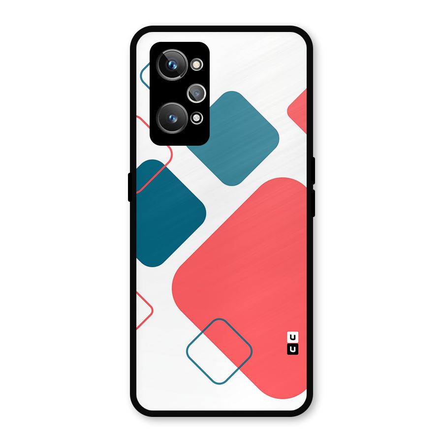 Square Pattern Beautiful Abstract Metal Back Case for Realme GT Neo 3T