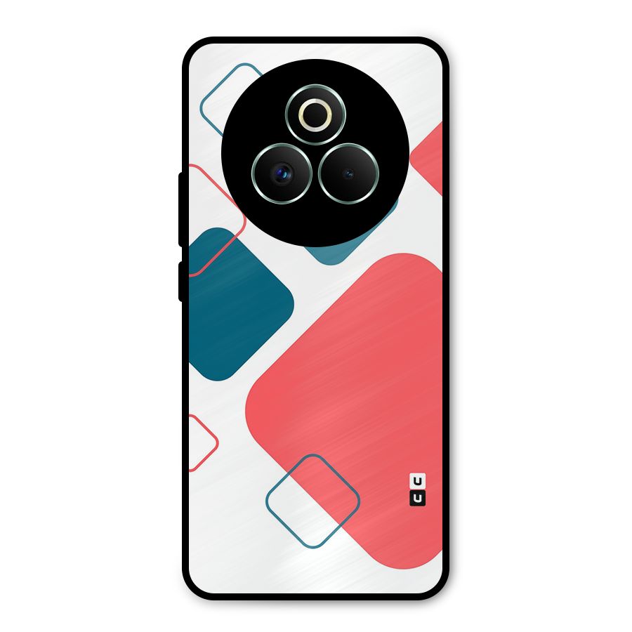 Square Pattern Beautiful Abstract Metal Back Case for Realme P3 Pro