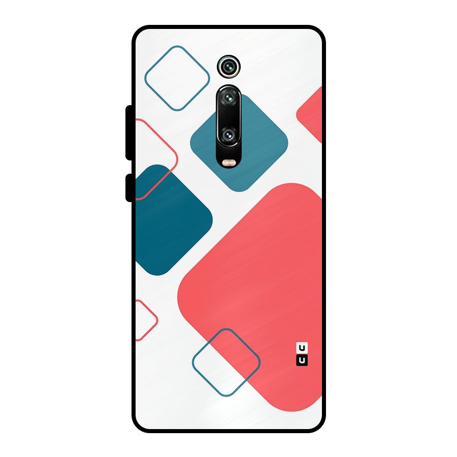 Square Pattern Beautiful Abstract Metal Back Case for Redmi K20