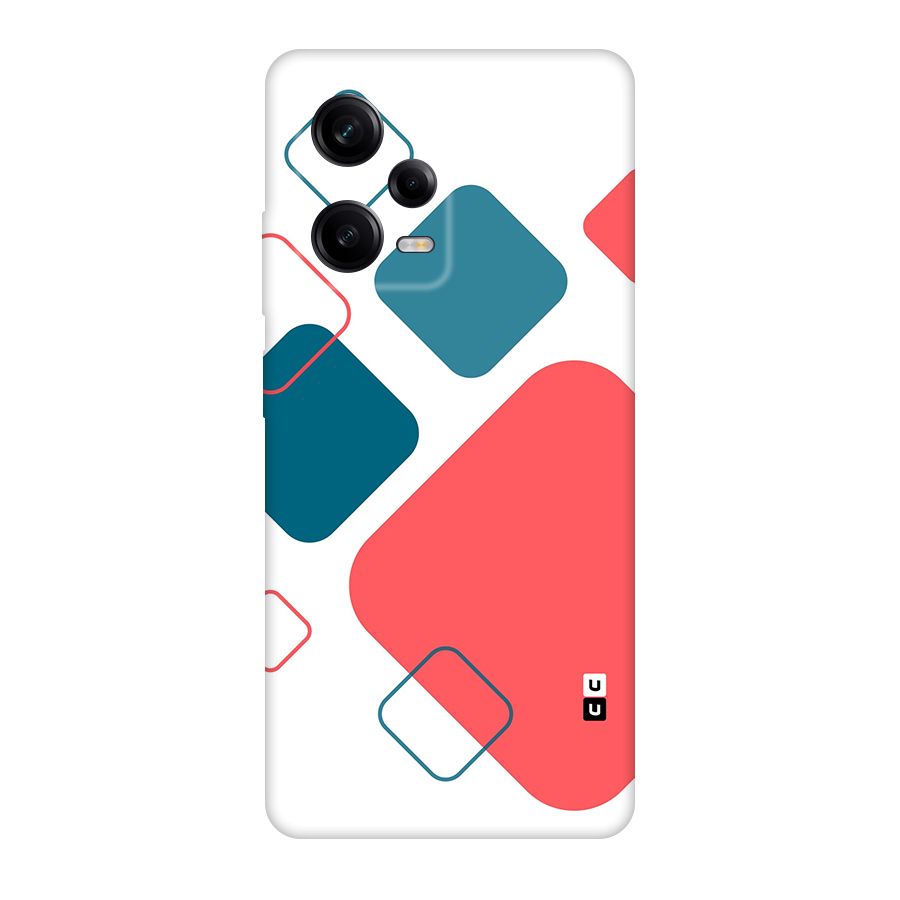 Square Pattern Beautiful Abstract Original Polycarbonate Back Case for Redmi Note 12 Pro