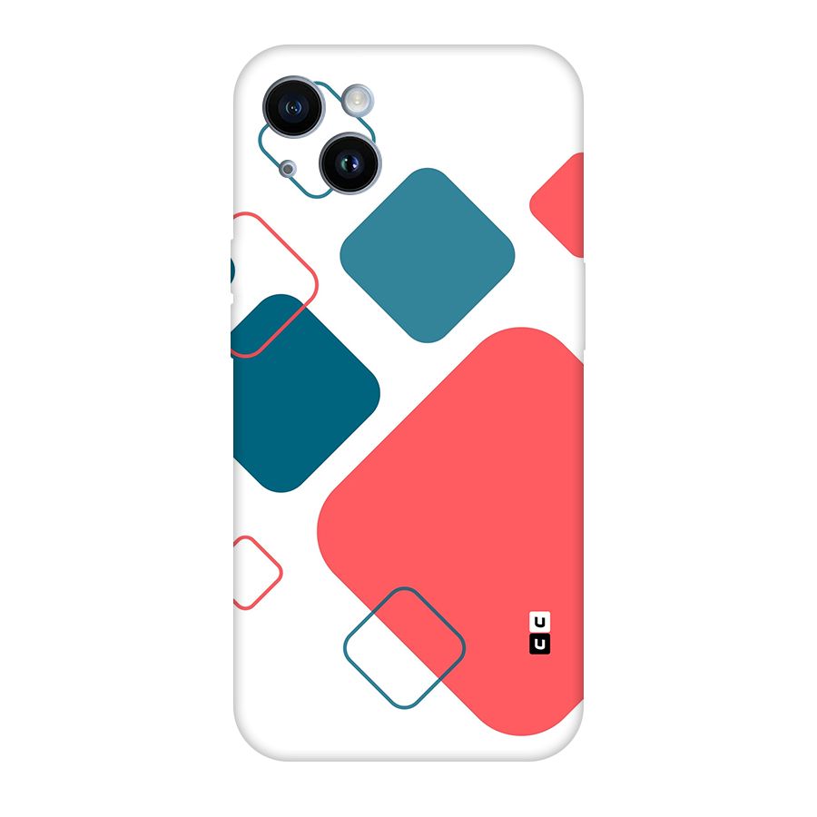 Square Pattern Beautiful Abstract Original Polycarbonate Back Case for iPhone 14