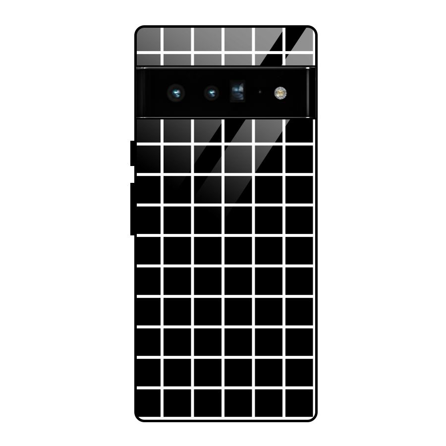 Square Puzzle Glass Back Case for Google Pixel 6 Pro