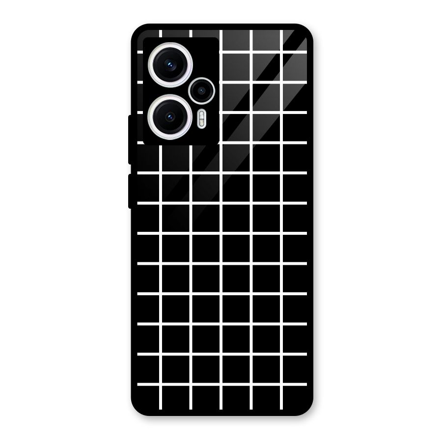 Square Puzzle Glass Back Case for Poco F5