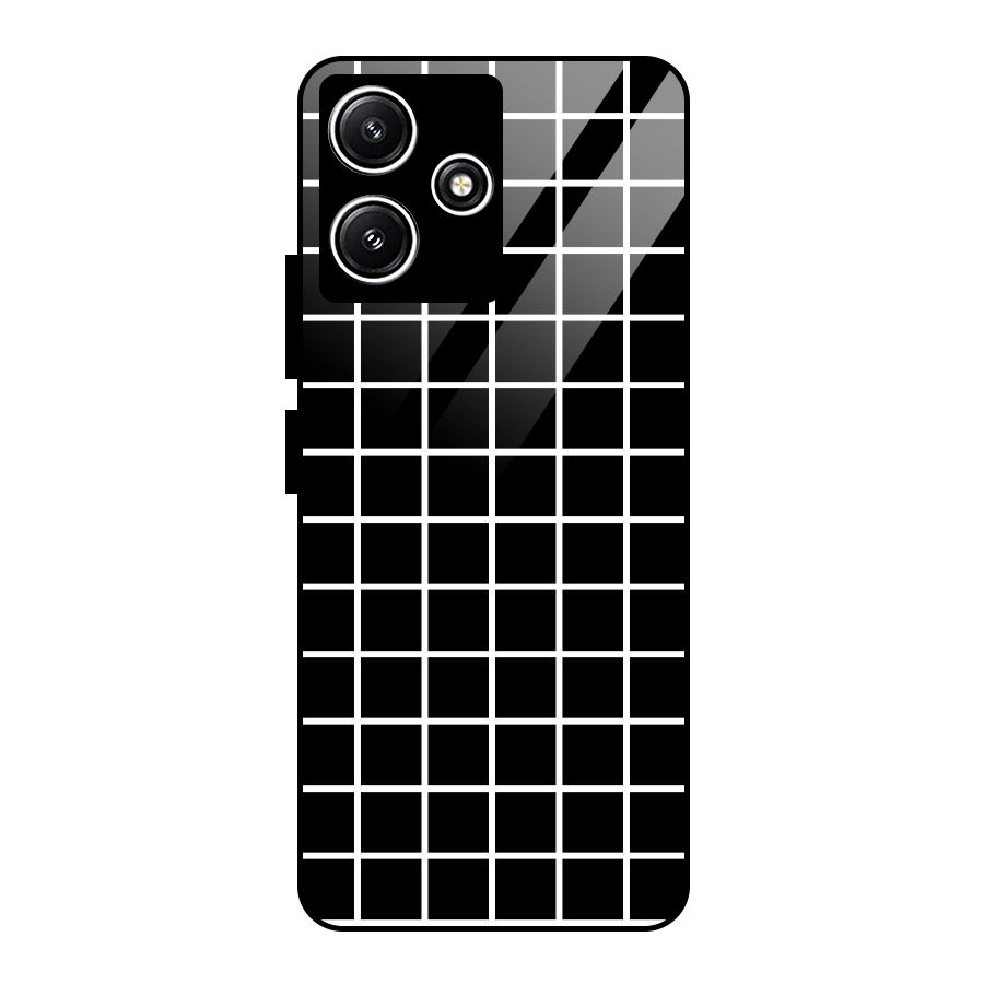 Square Puzzle Glass Back Case for Poco M6 Pro