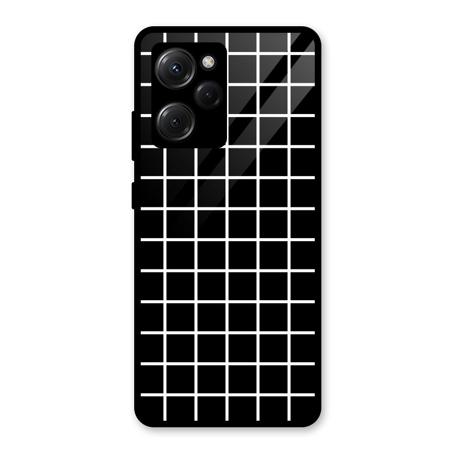 Square Puzzle Glass Back Case for Poco X5 Pro