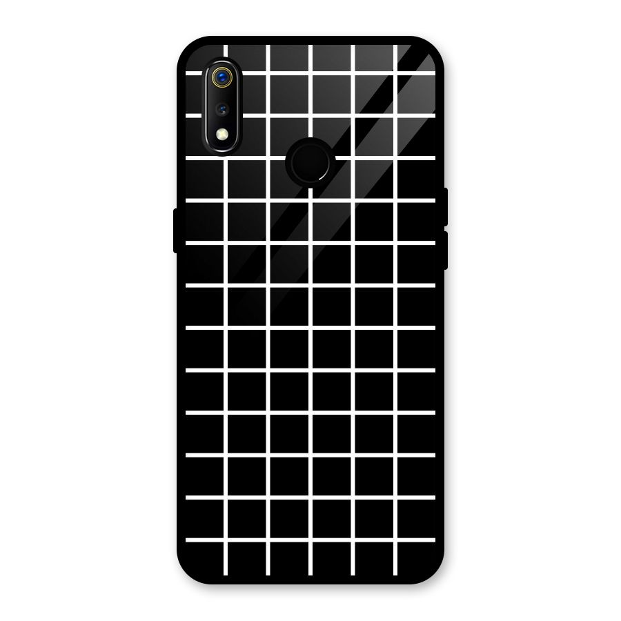 Square Puzzle Glass Back Case for Realme 3