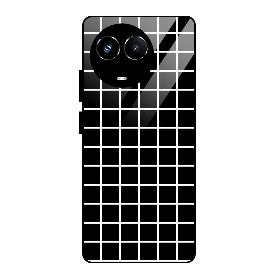 Square Puzzle Glass Back Case for Realme Narzo 60X