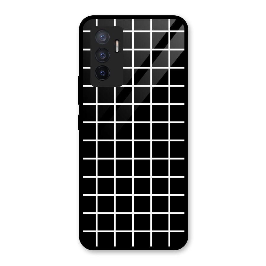 Square Puzzle Glass Back Case for Vivo V23e