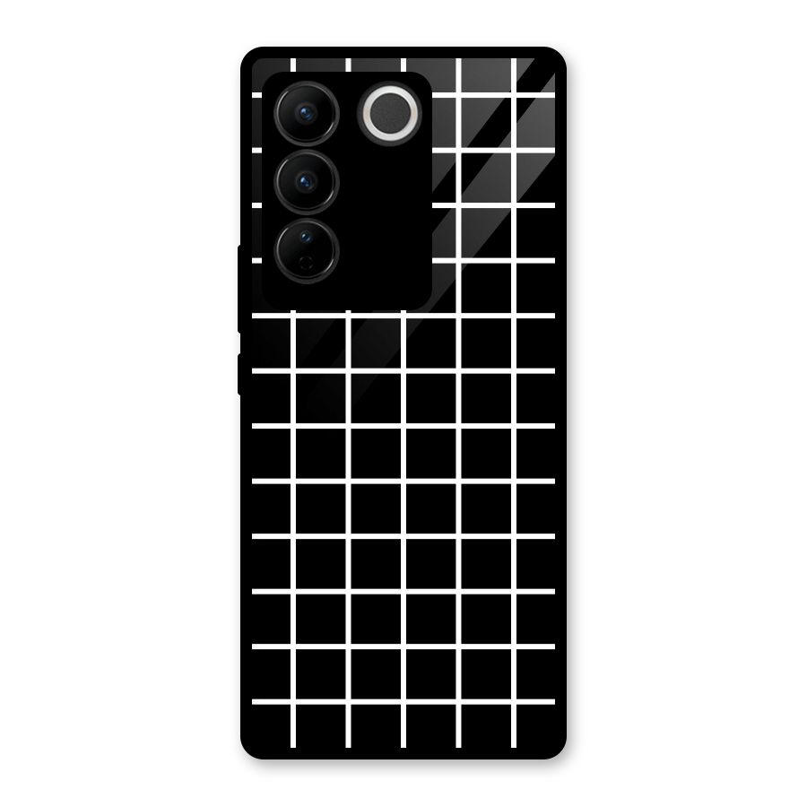 Square Puzzle Glass Back Case for Vivo V27