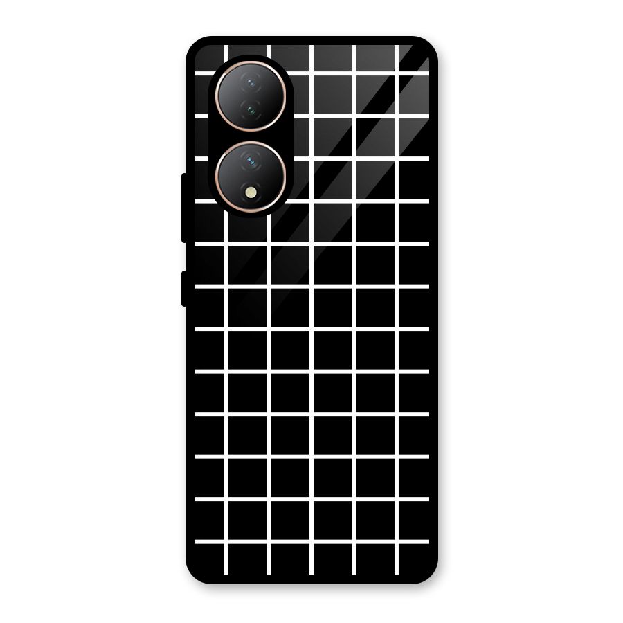 Square Puzzle Glass Back Case for Vivo Y100A