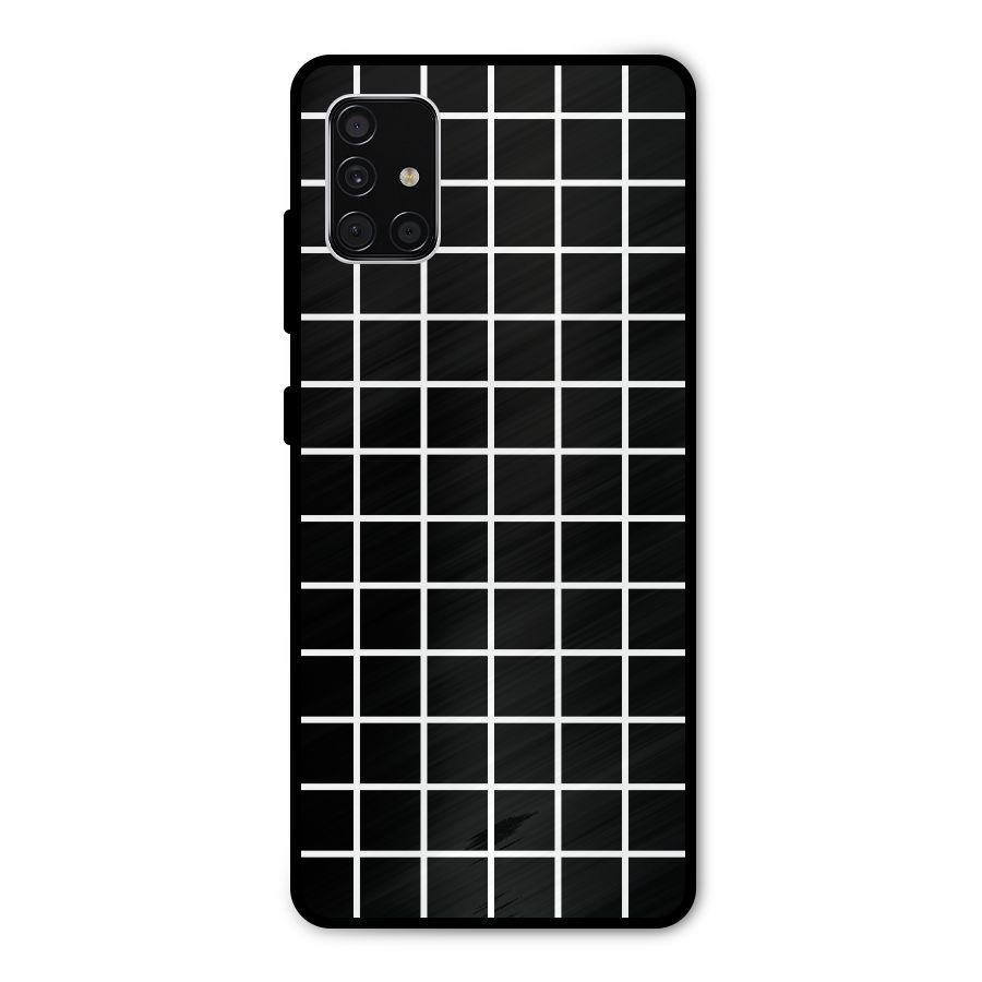 Square Puzzle Metal Back Case for Galaxy A51