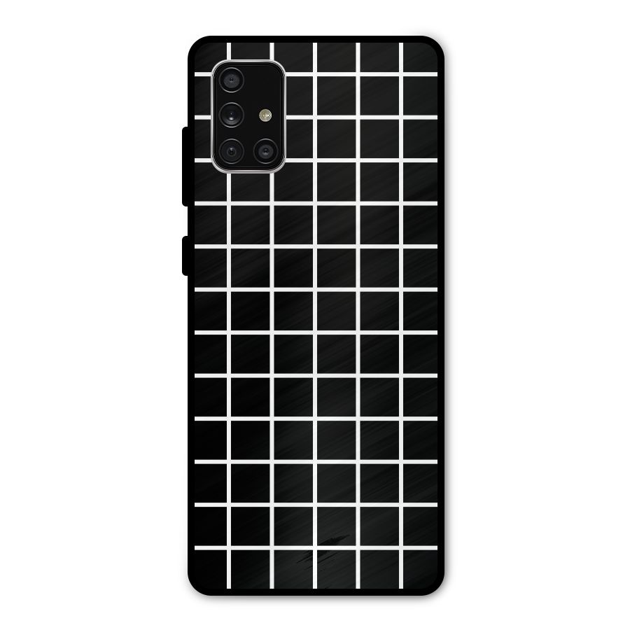 Square Puzzle Metal Back Case for Galaxy A71