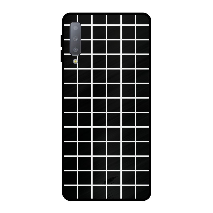 Square Puzzle Metal Back Case for Galaxy A7 (2018)