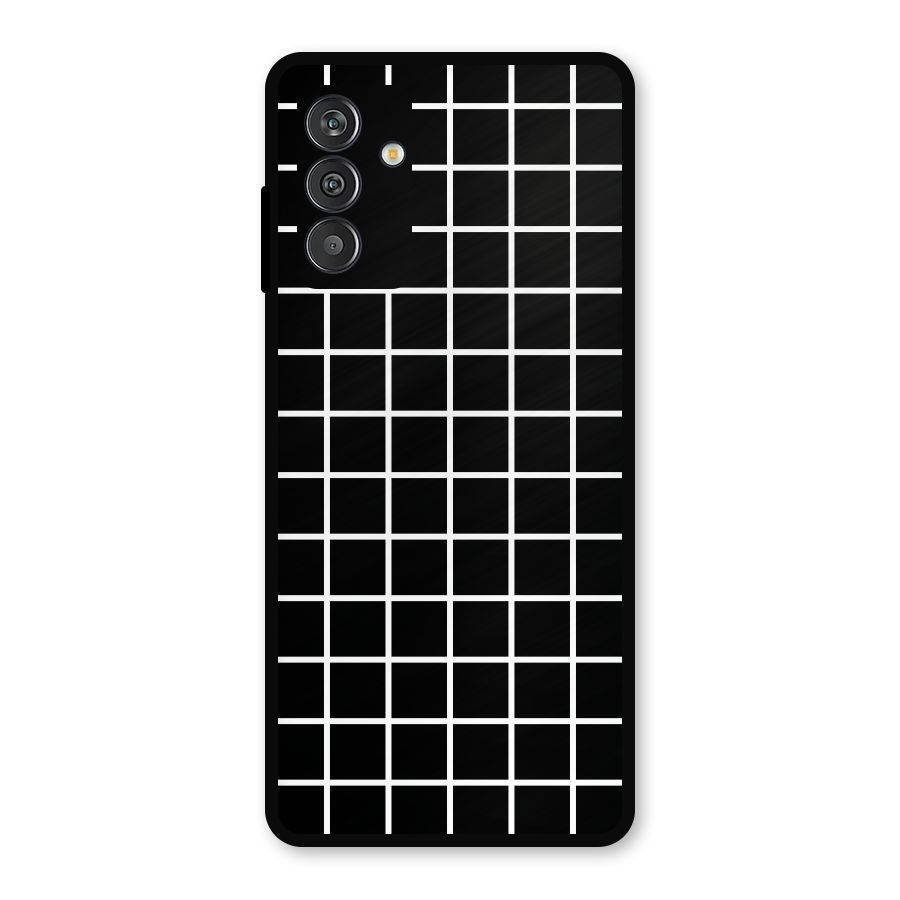 Square Puzzle Metal Back Case for Galaxy M13