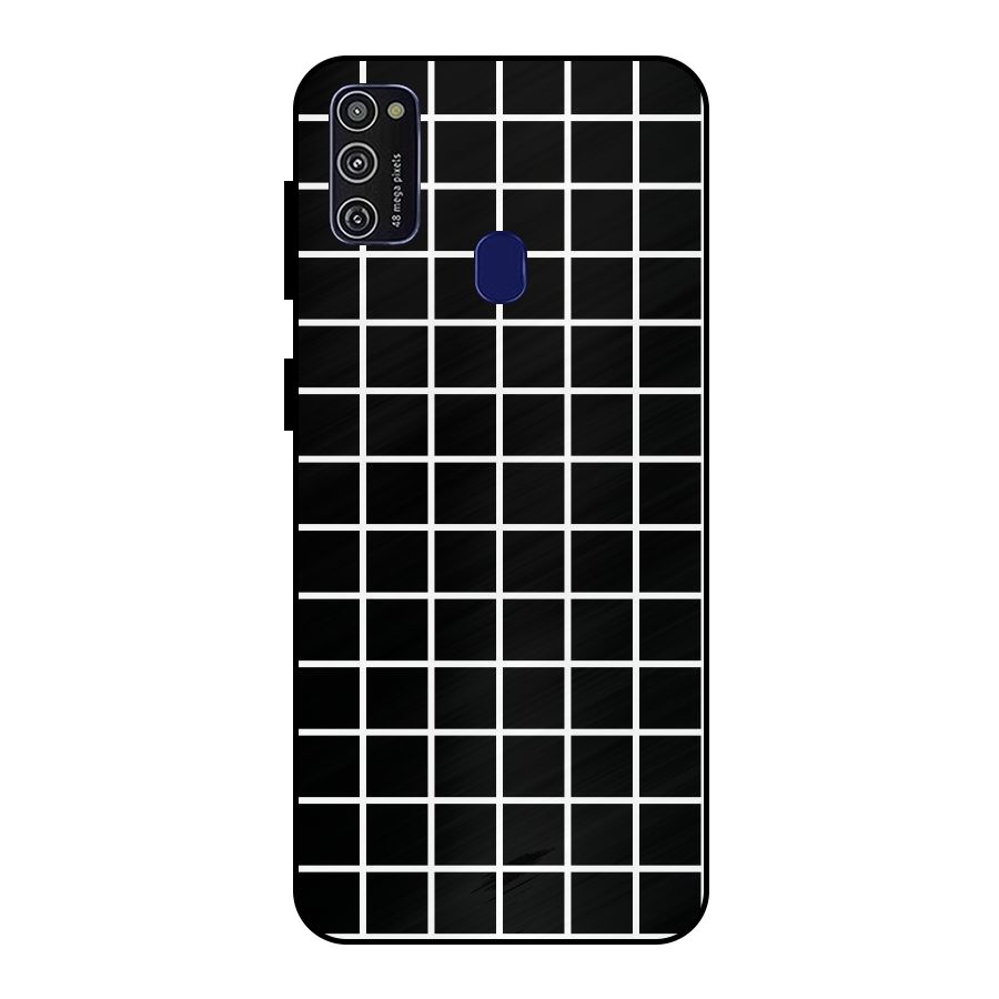 Square Puzzle Metal Back Case for Galaxy M30s