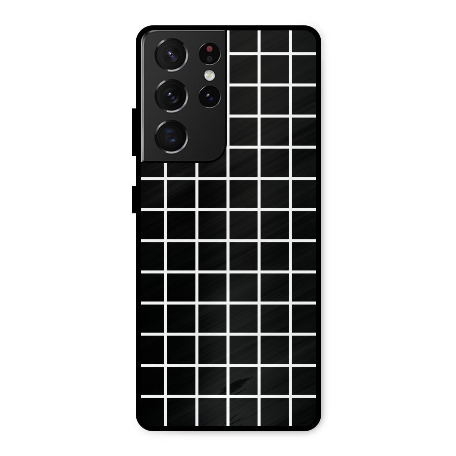 Square Puzzle Metal Back Case for Galaxy S21 Ultra 5G