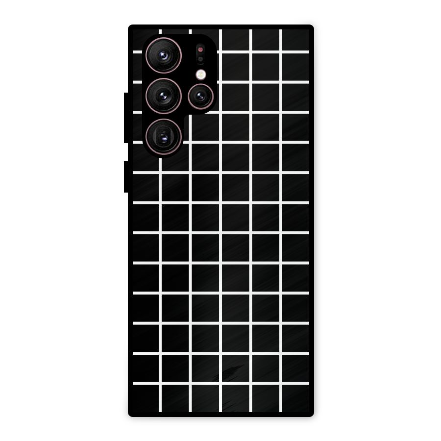 Square Puzzle Metal Back Case for Galaxy S22 Ultra 5G