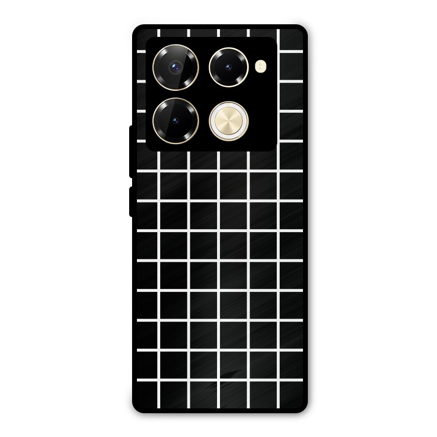 Square Puzzle Metal Back Case for Infinix Note 40 Pro Plus