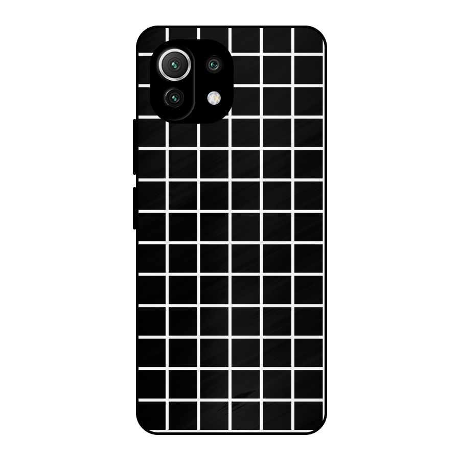 Square Puzzle Metal Back Case for Mi 11 Lite