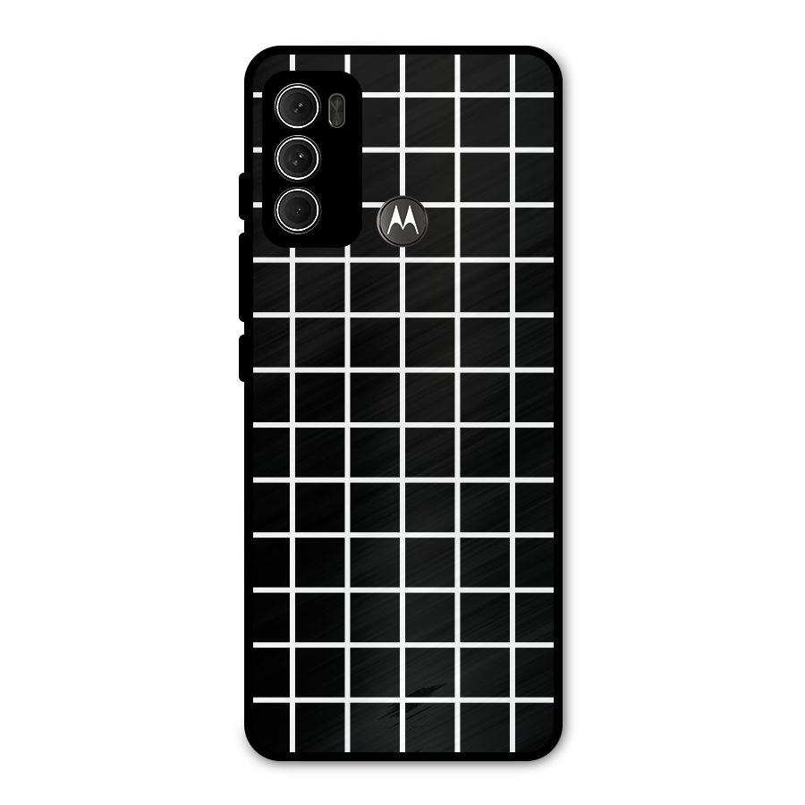 Square Puzzle Metal Back Case for Moto G60
