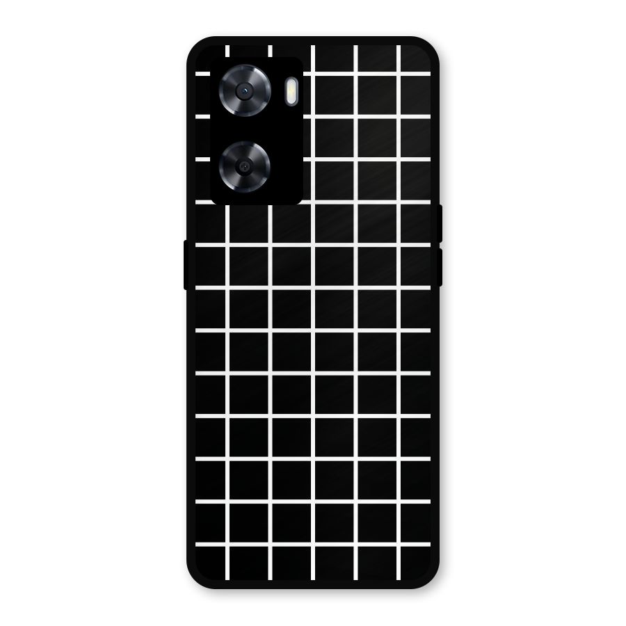 Square Puzzle Metal Back Case for Oppo A57 2022