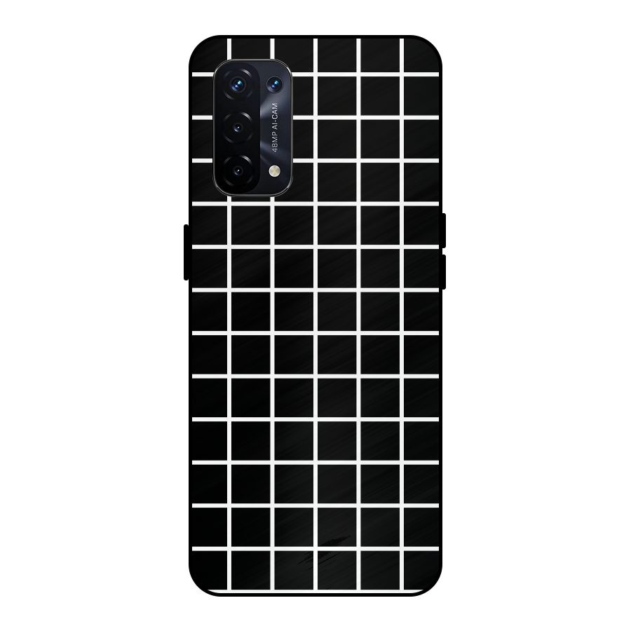 Square Puzzle Metal Back Case for Oppo A74 5G