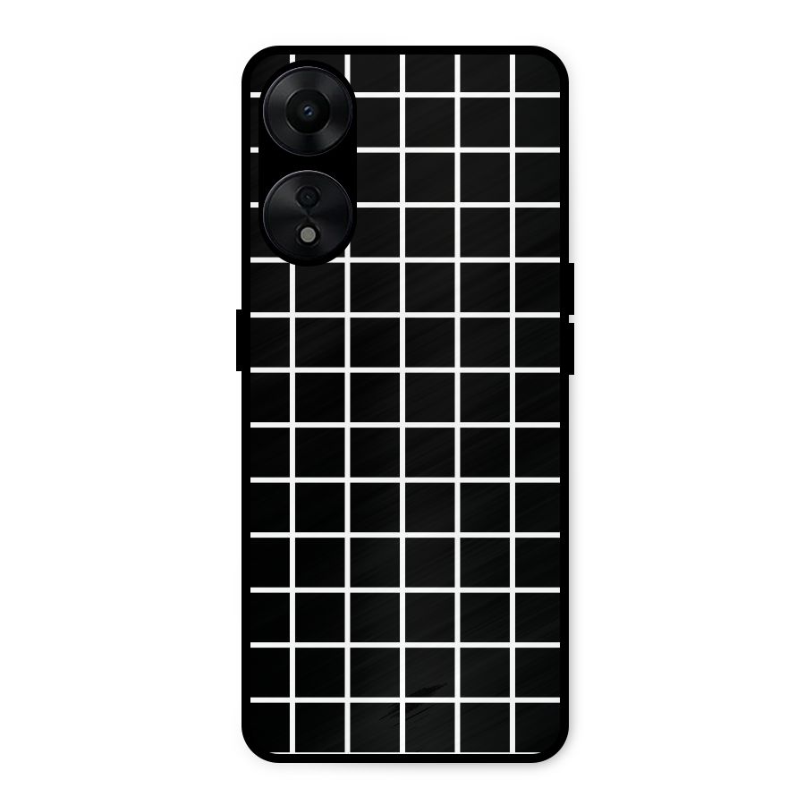 Square Puzzle Metal Back Case for Oppo A78 5G