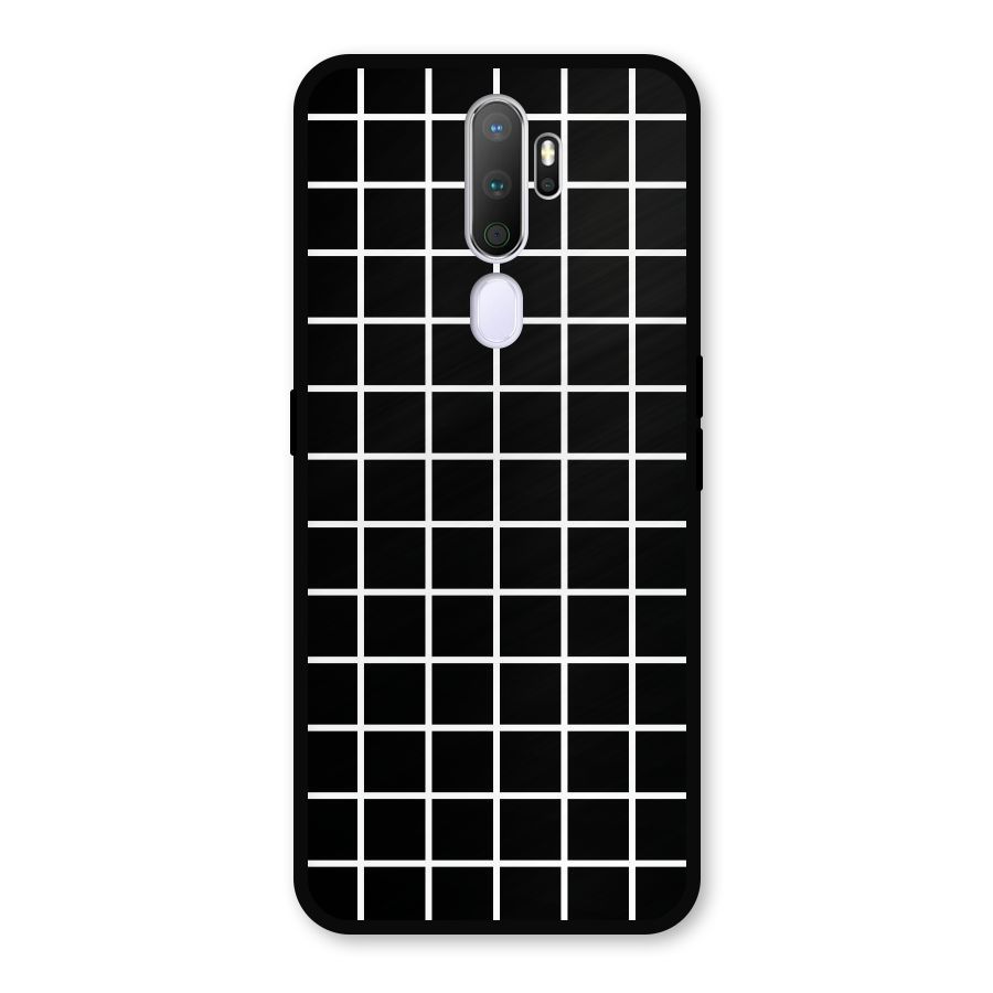 Square Puzzle Metal Back Case for Oppo A9 (2020)