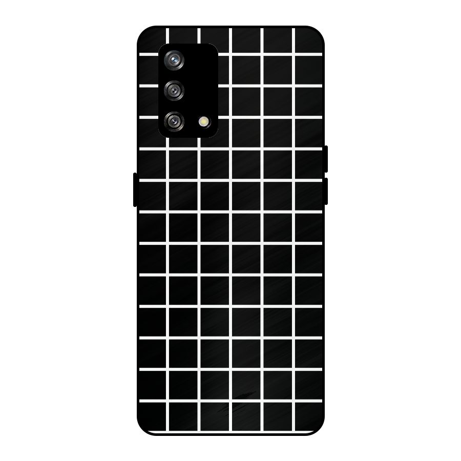 Square Puzzle Metal Back Case for Oppo F19