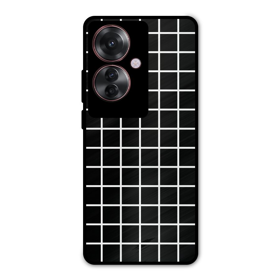 Square Puzzle Metal Back Case for Oppo F25 Pro
