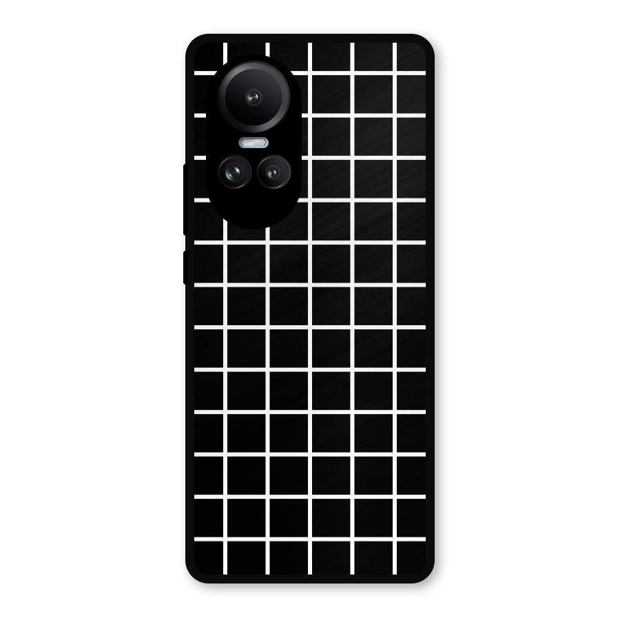 Square Puzzle Metal Back Case for Oppo Reno10 Pro