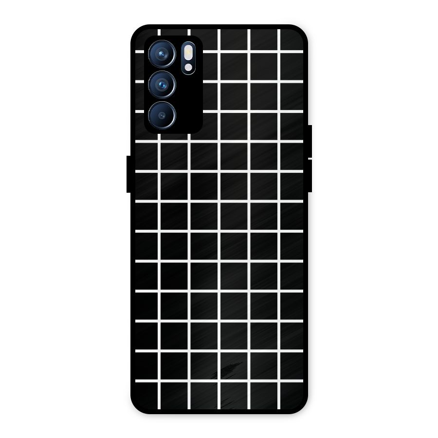 Square Puzzle Metal Back Case for Oppo Reno6 5G
