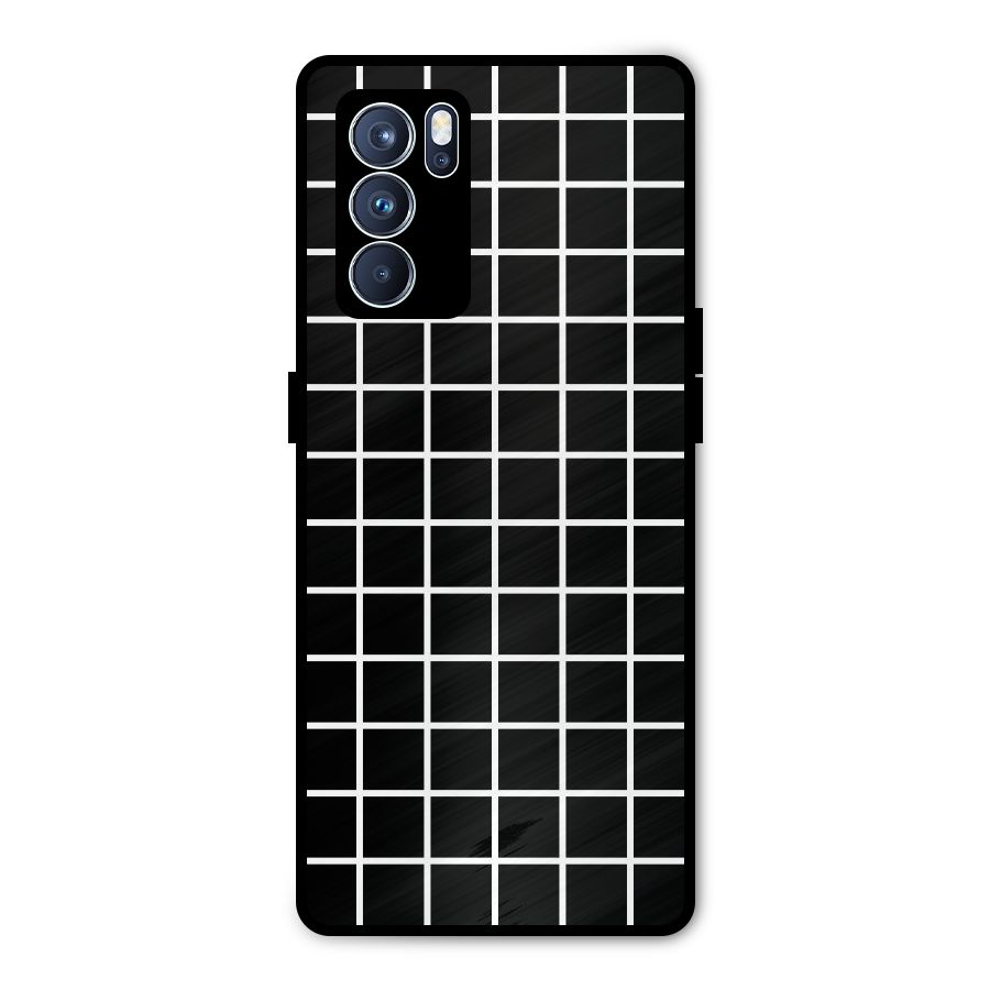 Square Puzzle Metal Back Case for Oppo Reno6 Pro 5G