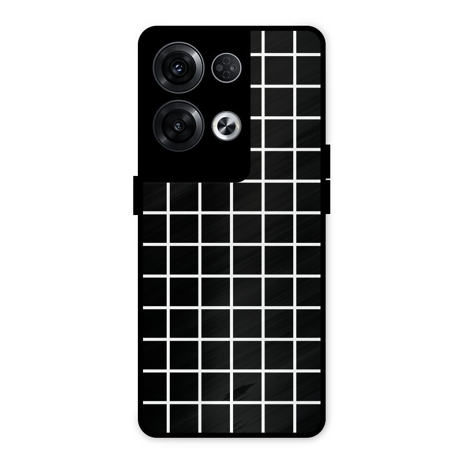 Square Puzzle Metal Back Case for Oppo Reno8 Pro 5G