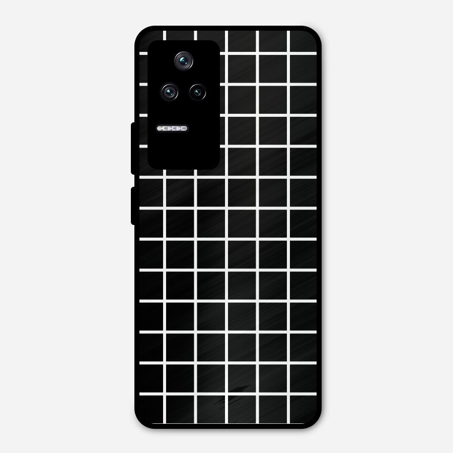 Square Puzzle Metal Back Case for Poco F4 5G