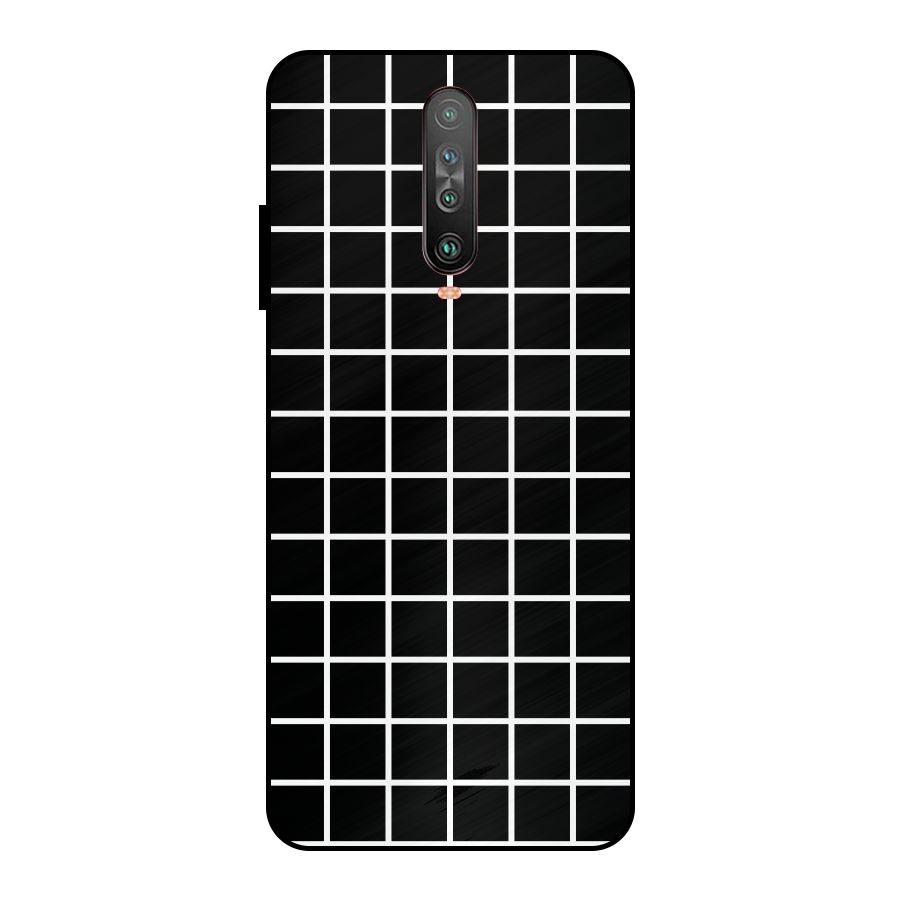 Square Puzzle Metal Back Case for Poco X2