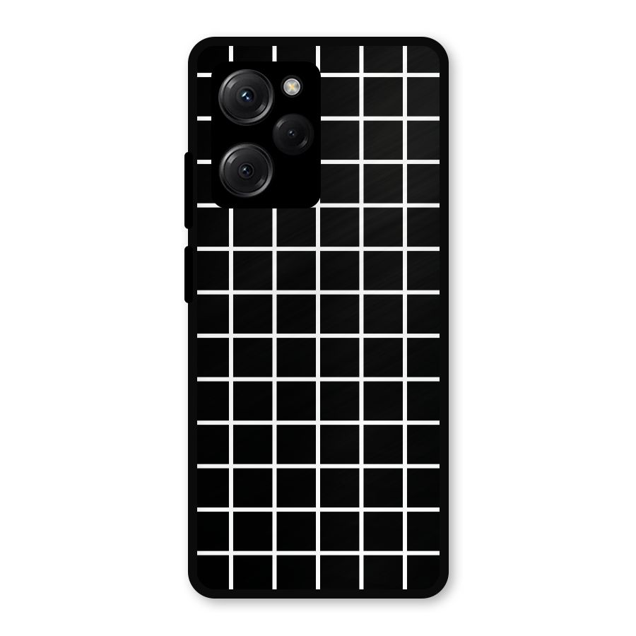 Square Puzzle Metal Back Case for Poco X5 Pro