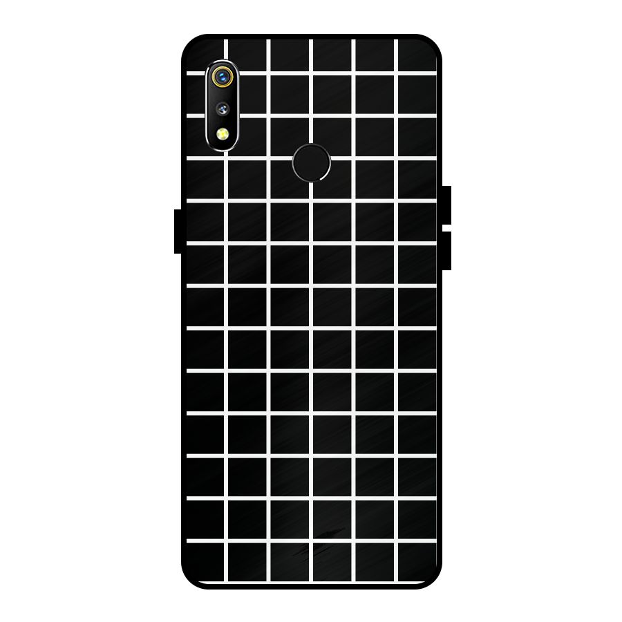 Square Puzzle Metal Back Case for Realme 3i