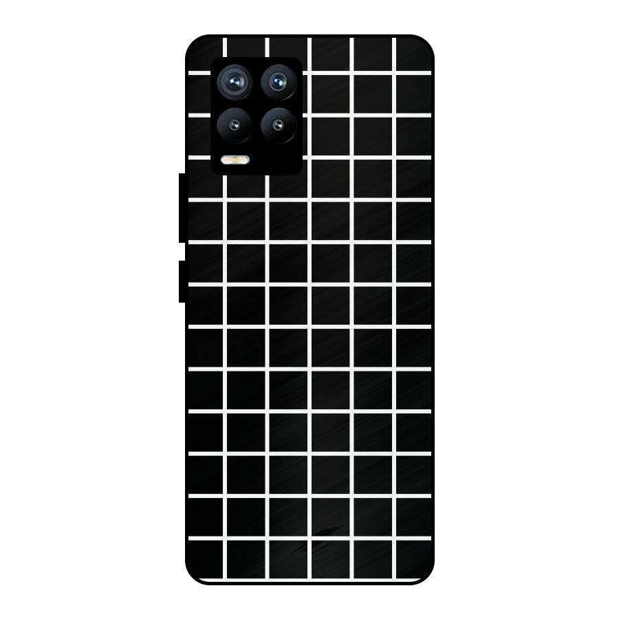 Square Puzzle Metal Back Case for Realme 8 Pro