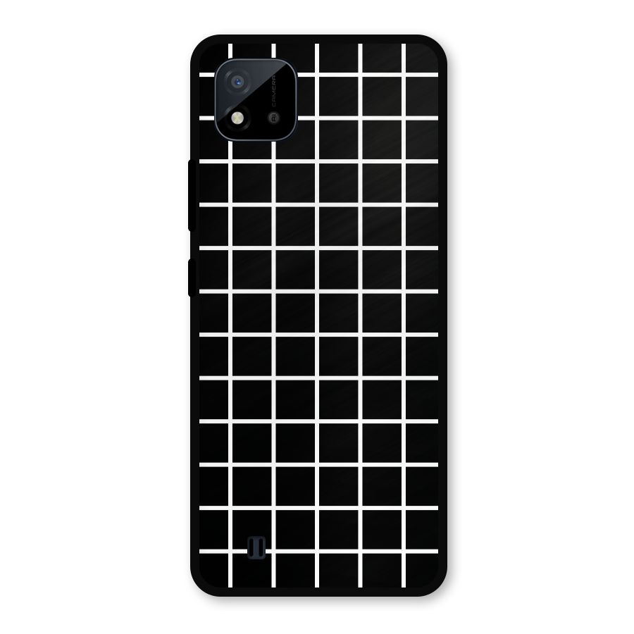 Square Puzzle Metal Back Case for Realme C11 2021