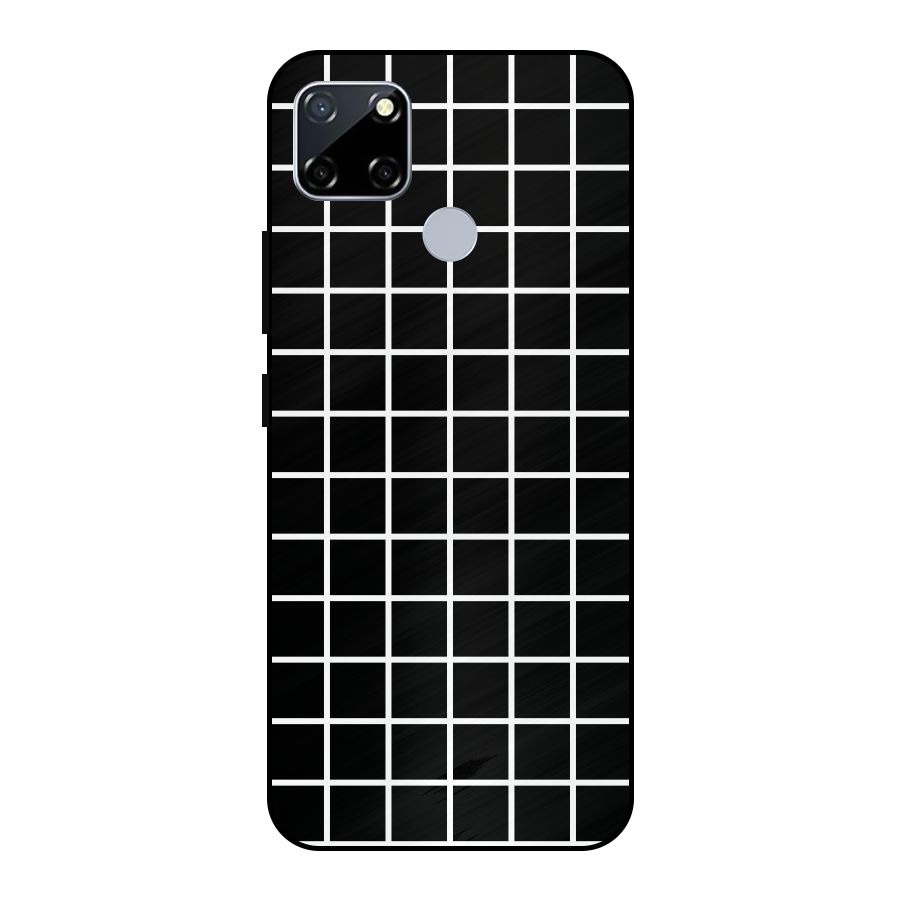 Square Puzzle Metal Back Case for Realme Narzo 20