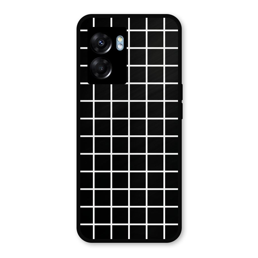 Square Puzzle Metal Back Case for Realme Narzo 50 5G