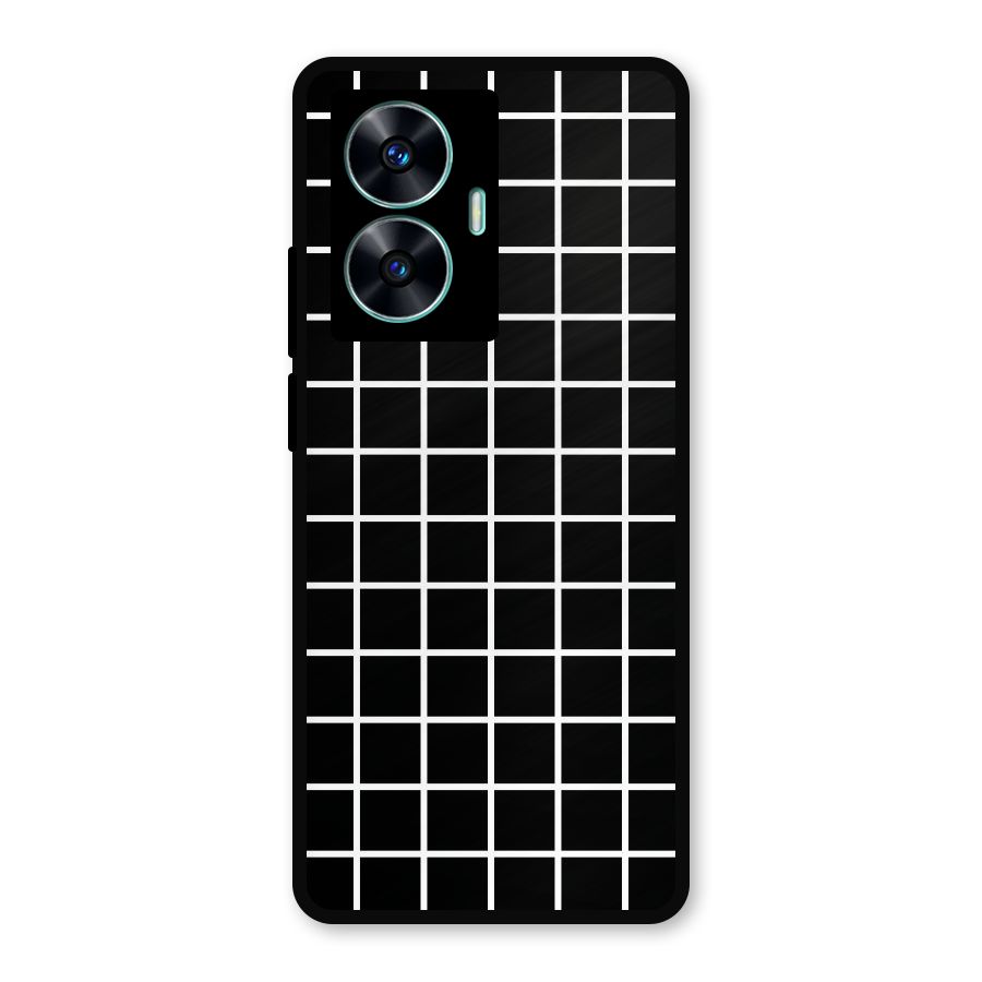 Square Puzzle Metal Back Case for Realme Narzo N55
