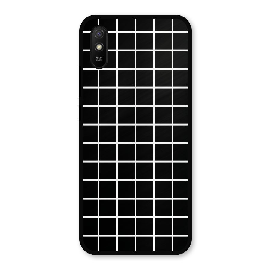 Square Puzzle Metal Back Case for Redmi 9a