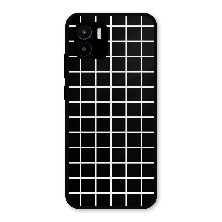 Square Puzzle Metal Back Case for Redmi A2
