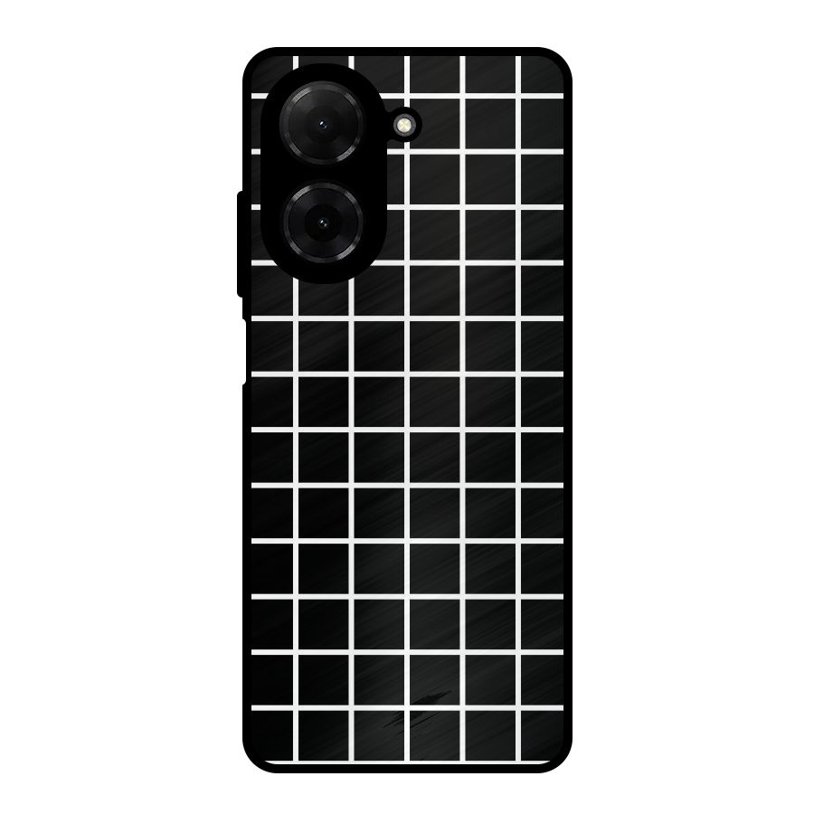 Square Puzzle Metal Back Case for Redmi A5 4G